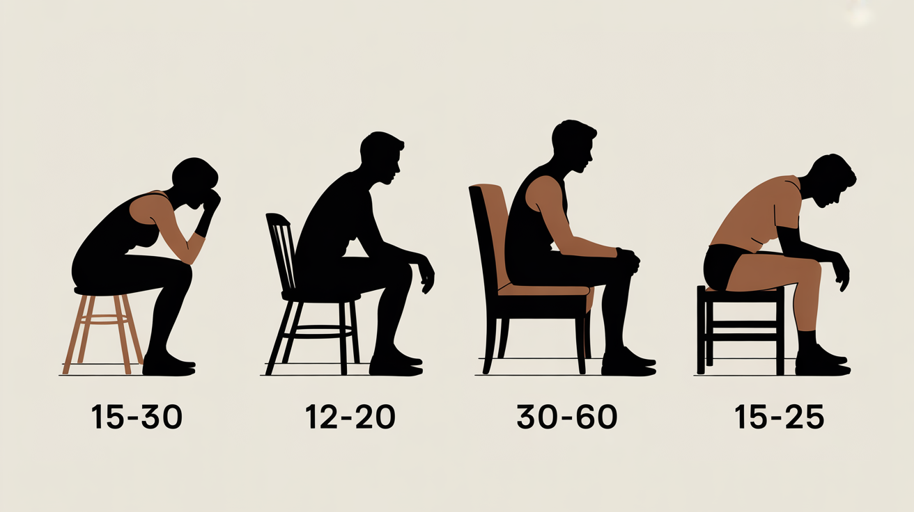 Exercices affiner cuisses posture squat fente chaise pont