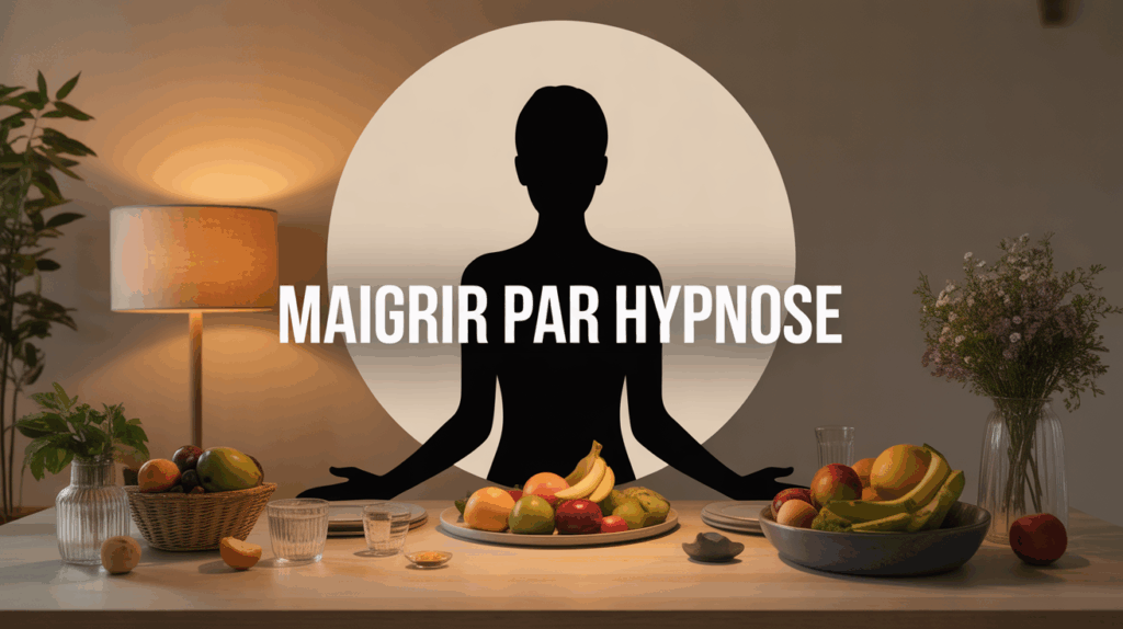 maigrir par hypnose silhouette table fruits legumes