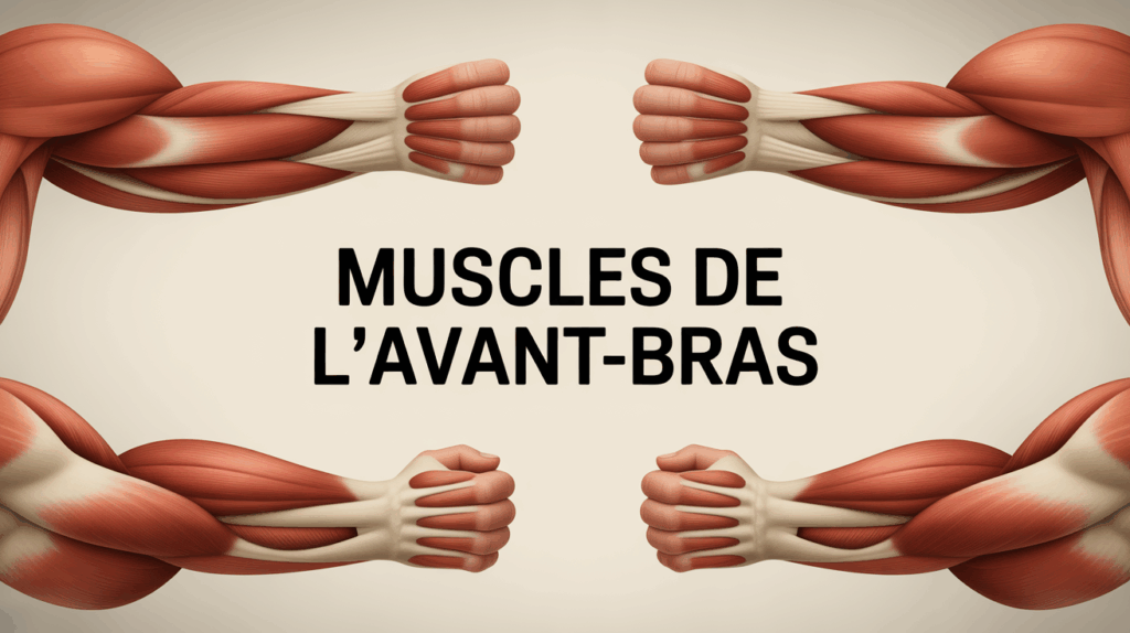 gros plan muscles de l'avant-bras stylisés croisés