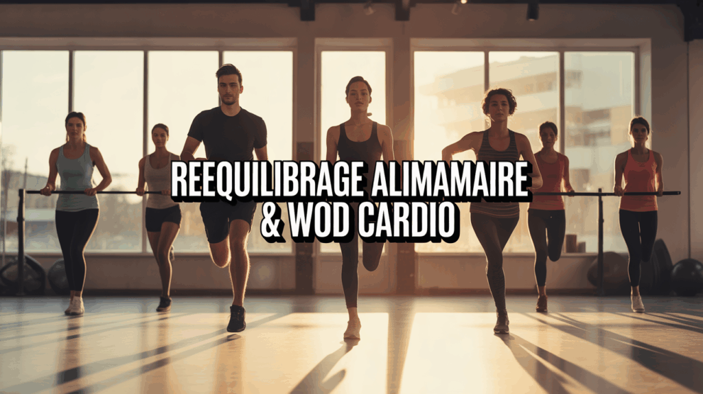 Groupe en séance WOD cardio pour rééquilibrage alimentaire