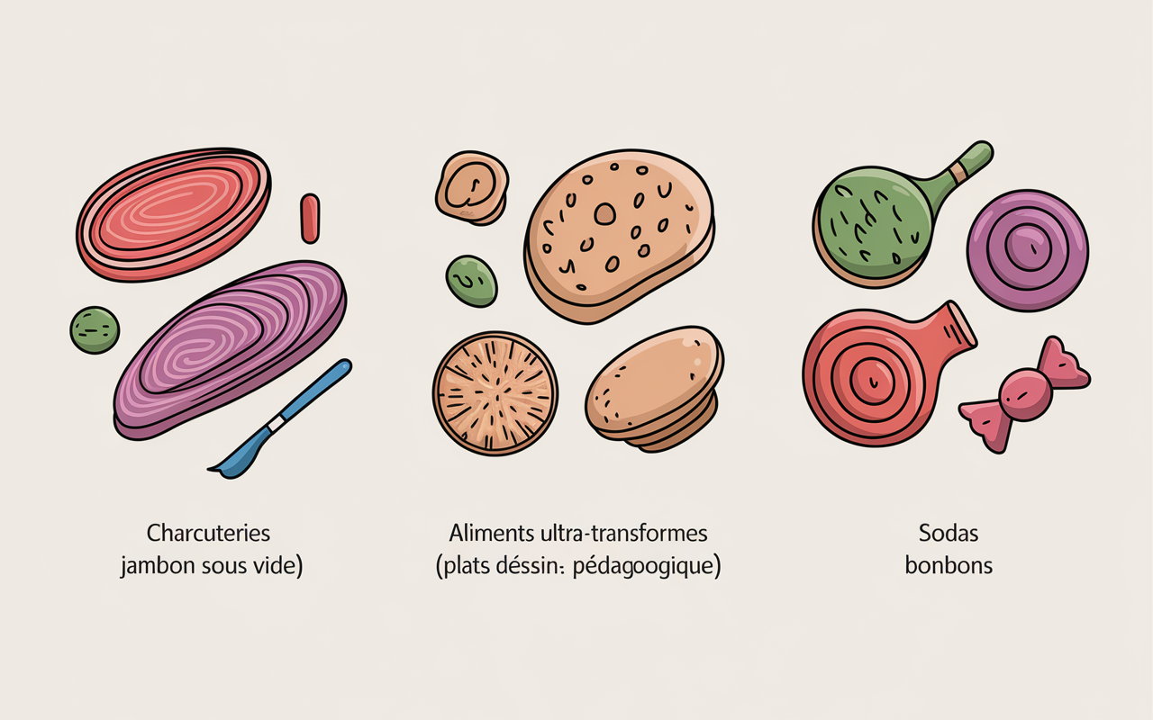 Charcuterie aliments ultra-transformes sodas chiffres risques