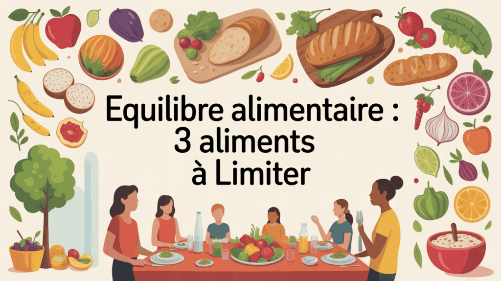 Equilibre alimentaire table familiale fruits legumes pain artisanal