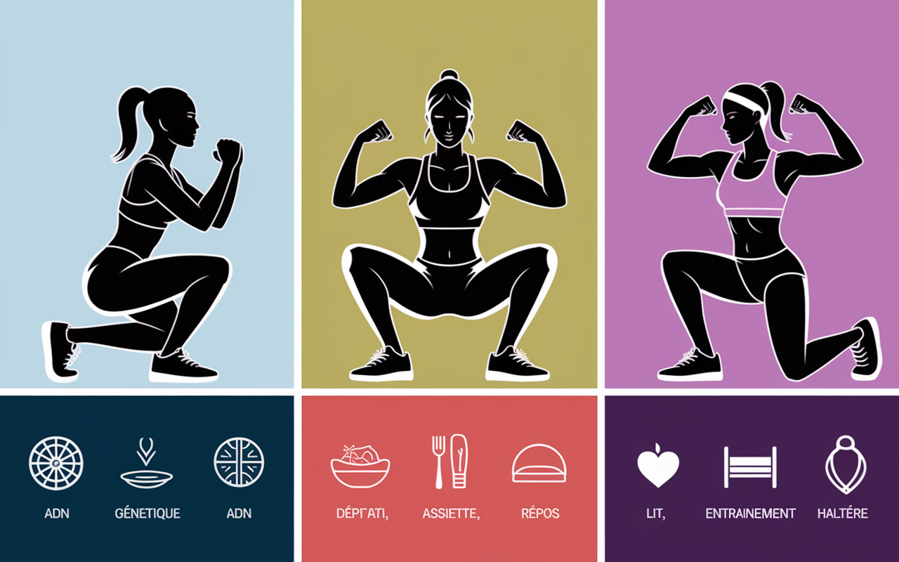 silhouettes morphotypes facteurs prise de masse muscle