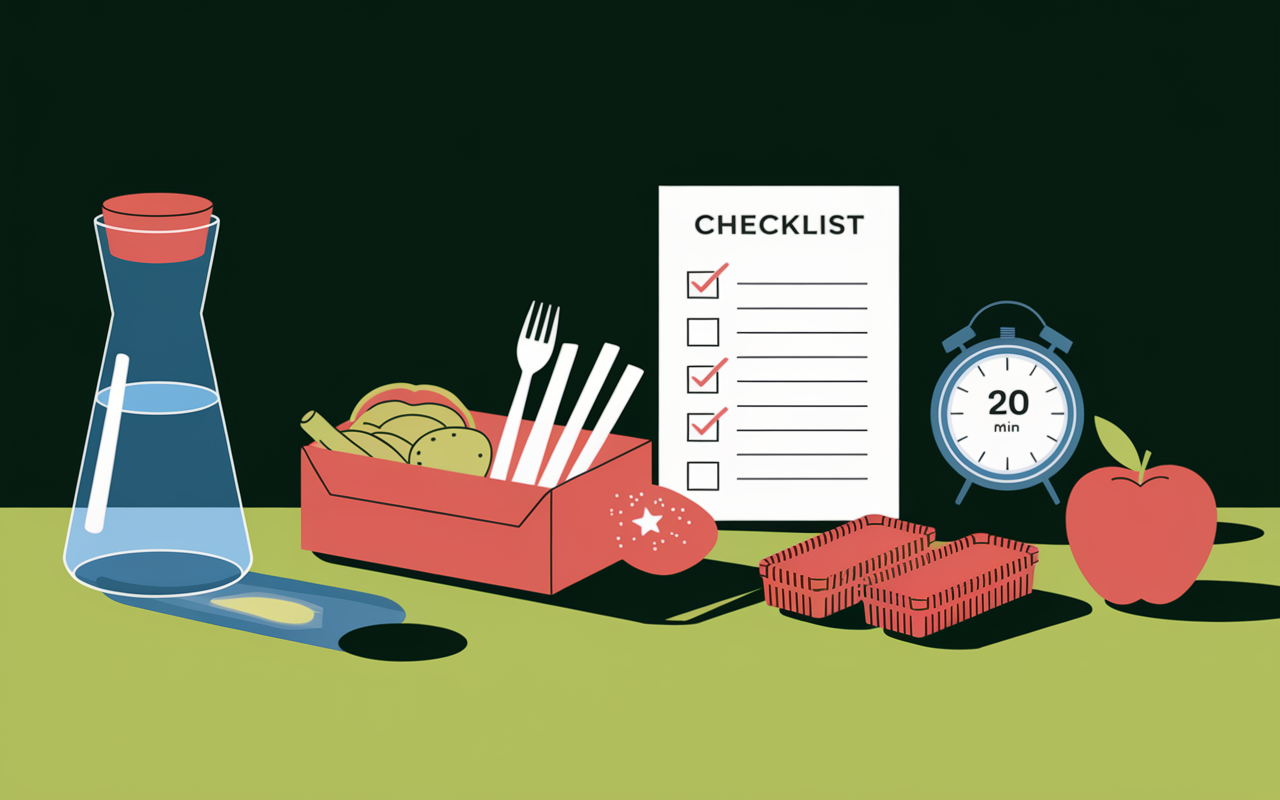 menu hypocalorique checklist astuces organisation