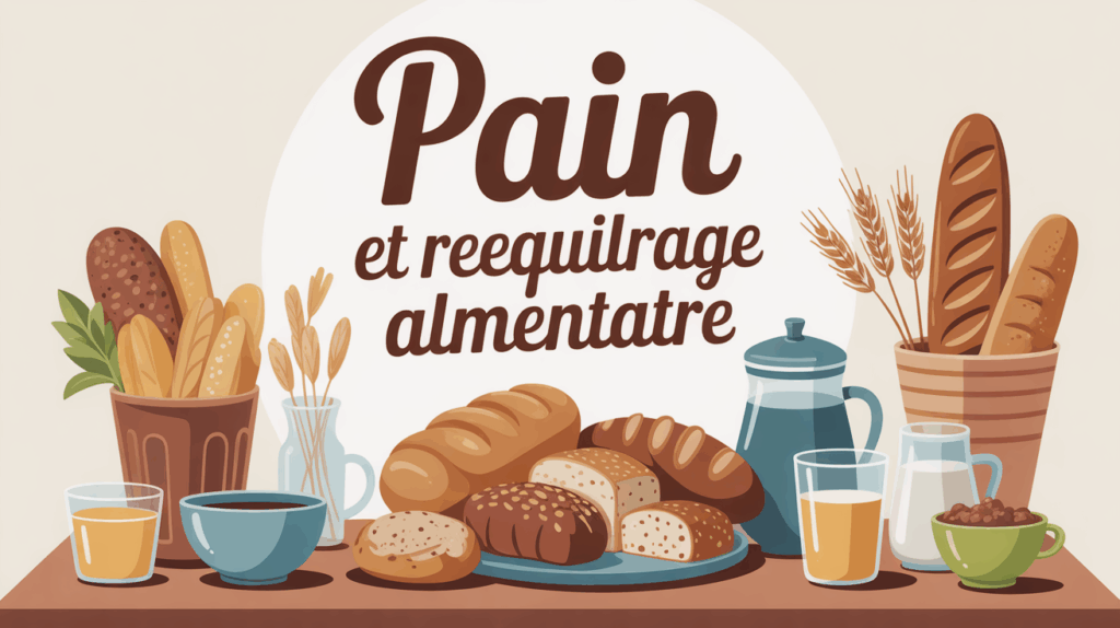 Table de petit dejeuner pain reequilibrage alimentaire