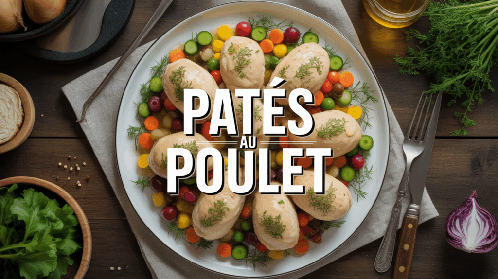Plat généreux de pâtes au poulet crémeuses avec herbes fraîches