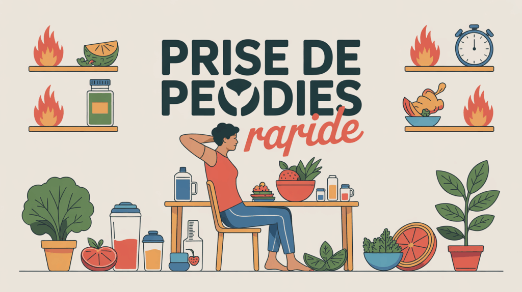 Prise de poids rapide jeune adulte alimentation variée compléments