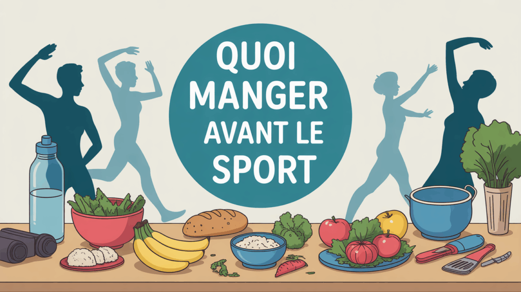 Vue table aliments sains pour quoi manger avant le sport