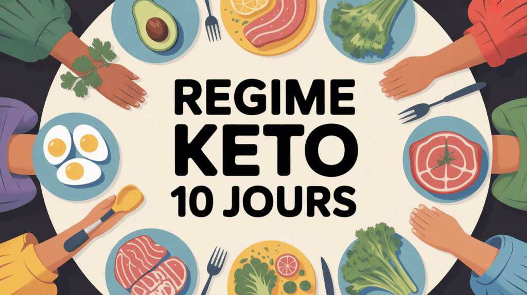 Plateau repas keto avec aliments regime keto 10 jours