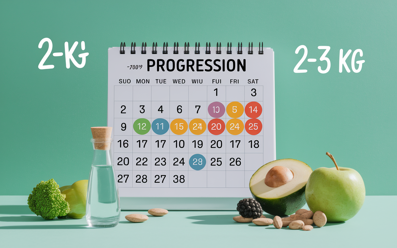 Progression regime keto 10 jours perte 2 a 3 kg