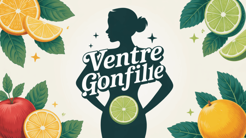 ventre gonfle femme soulagement naturel fruits menthe citron