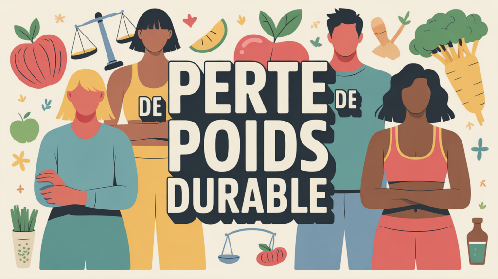 nutrition perdre du poids illustration motivation aliments sains
