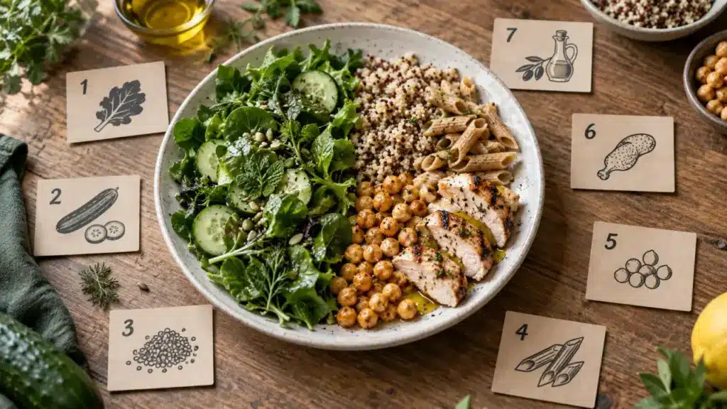 Les 7 groupes d aliments tableau : assiette équilibrée pour repas au quotidien