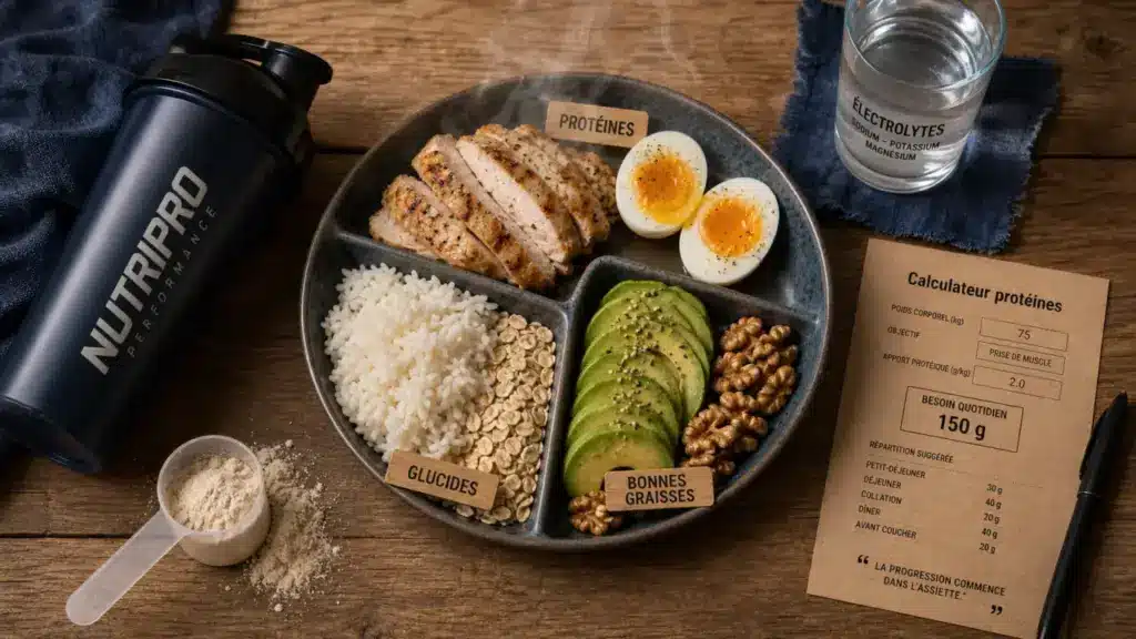 Nutrition pour la musculation : protéines, glucides, lipides